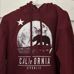 California Republic Maroon Hoodie